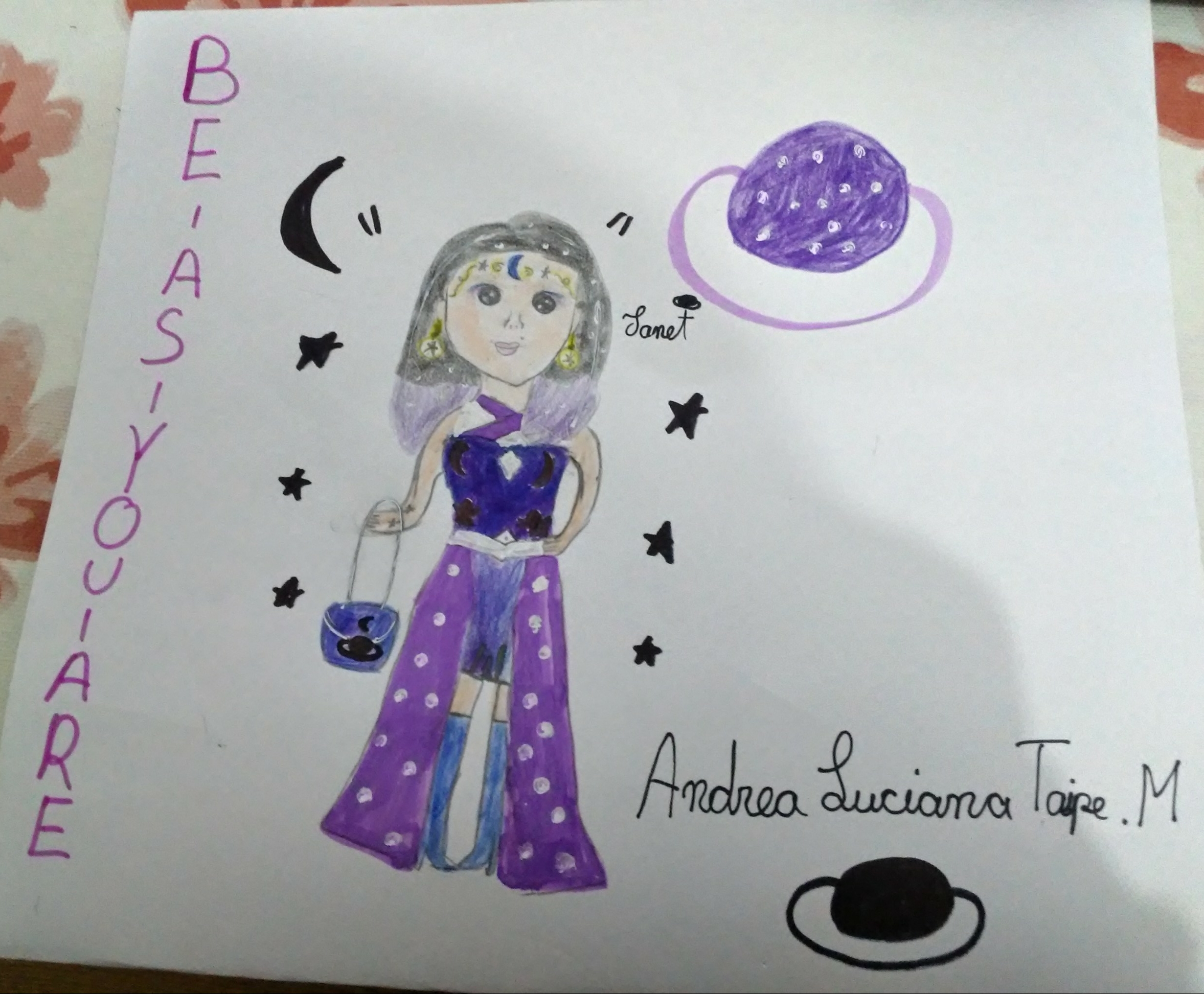 Andrea Luciana  T., 10 años, de Perú-Lima