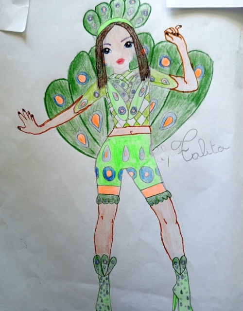 Giulia H., 8 ans, sur Nice