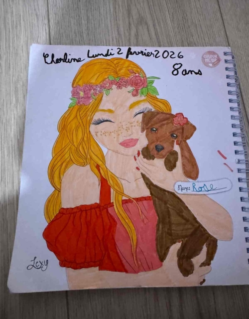 Charline B., 8 ans, sur st just chaleyssin