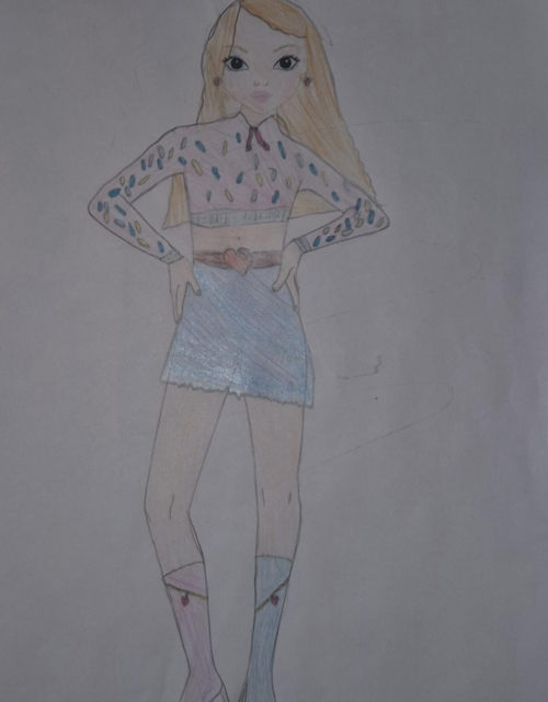 Mila Rose A., 7 ans, sur LOISIN