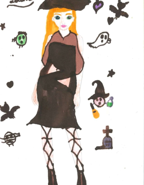 Adeline C., 9 ans, sur Bertrix