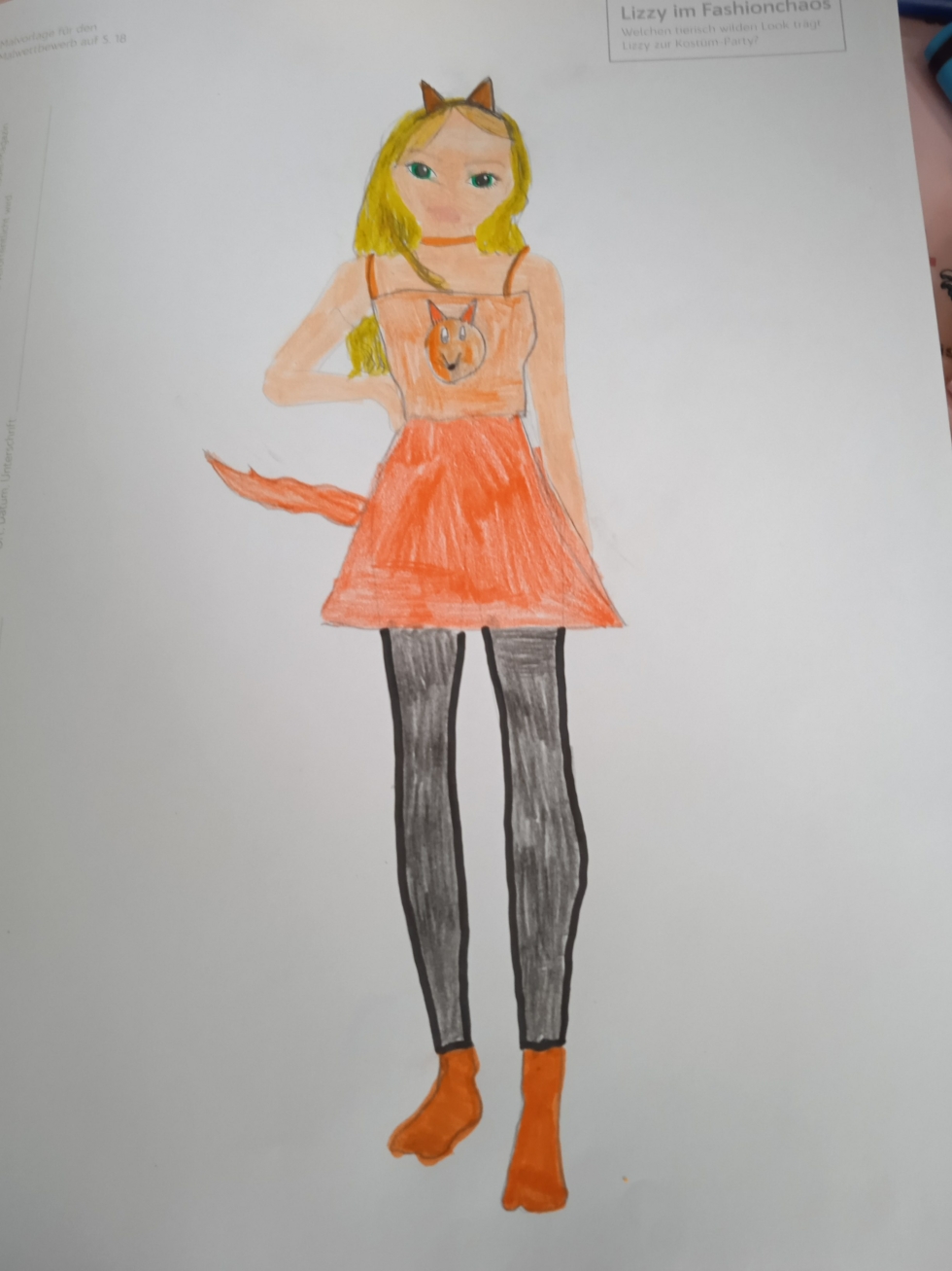 Ella G., 10 Jahre, aus Chemnitz Kunstwerk TOPModel by Depesche