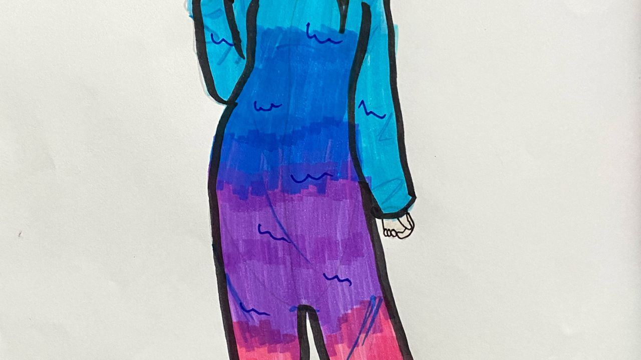 Emma G., 10 Jahre, aus Düsseldorf Kunstwerk TOPModel by Depesche